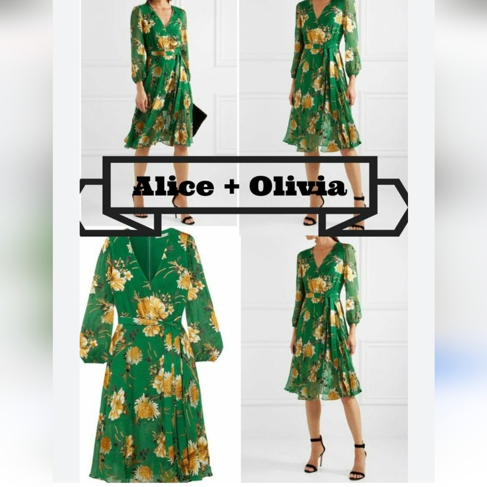 alice + olivia floral dress GREAT FOR THE HOLIDAY'S